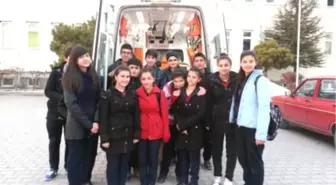 Sulakyurt'ta Öğrencilere Uygulamalı Ambulans Eğitimi Verildi