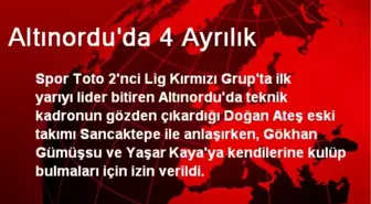 Altınordu'da 4 Ayrılık