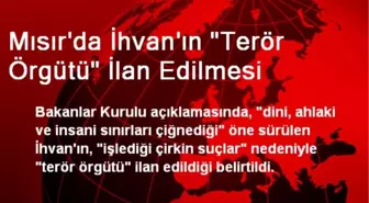 Mısır'da İhvan'ın 'Terör Örgütü' İlan Edilmesi