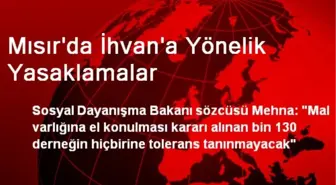 Mısır'da Bin 130 Derneğin Mal Varlığına El Konulacak