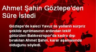 Ahmet Şahin Göztepe'den Süre İstedi