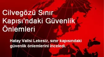 Cilvegözü Sınır Kapısı'ndaki Güvenlik Önlemleri