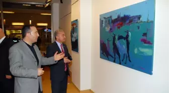 Ressam Ferahoğlu, Sanko Sanat Galerisinde Sergi Açtı