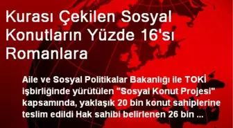 Kurası Çekilen Sosyal Konutların Yüzde 16'sı Romanlara