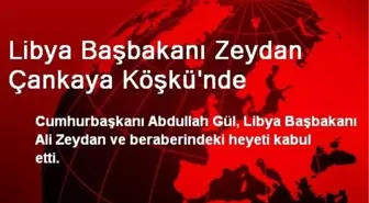 Libya Başbakanı Zeydan Çankaya Köşkü'nde