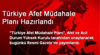 Türkiye Afet Müdahale Planı Hazırlandı