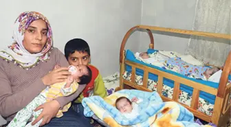 Sağlık Sorunu Yaşayan Gaziantepli Dördüzlere Yardım Eli