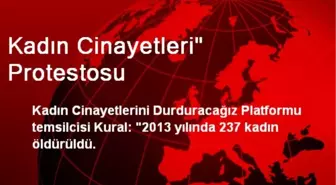 Kadın Cinayetleri' Protestosu