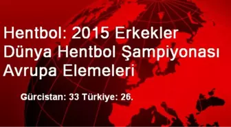 Hentbol: 2015 Erkekler Dünya Hentbol Şampiyonası Avrupa Elemeleri