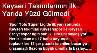 Kayseri Takımlarının İlk Yarıda Yüzü Gülmedi