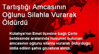 Tartıştığı Amcasının Oğlunu Silahla Vurarak Öldürdü