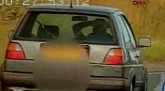 100 Km Hızla Giden Elleri Başındaki Sürücü Polis Kamerasında