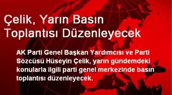 Çelik, Yarın Basın Toplantısı Düzenleyecek