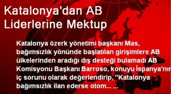 Katalonya'dan AB Liderlerine Mektup