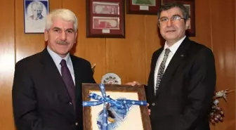 Başkan Sakallı Merkez Bankası Müdürü Boyalı'yı Ziyaret Etti