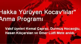 Hakka Yürüyen Kocav'lılar' Anma Programı