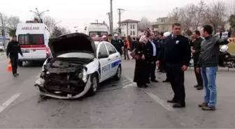 Kazaya Müdahaleye Giden Polisler Kaza Yaptı: 3 Yaralı