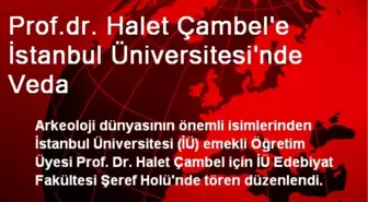 Prof.dr. Halet Çambel'e İstanbul Üniversitesi'nde Veda