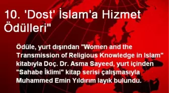 10. 'Dost' İslam'a Hizmet Ödülleri'