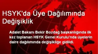 HSYK'da Üye Dağılımında Değişiklik