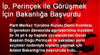 İp, Perinçek ile Görüşmek İçin Bakanlığa Başvurdu