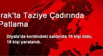 Irak'ta Taziye Çadırında Patlama