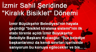 İzmir Sahil Şeridinde 'Kiralık Bisiklet' Dönemi