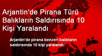 Arjantin'de Pirana Türü Balıkların Saldırısında 10 Kişi Yaralandı
