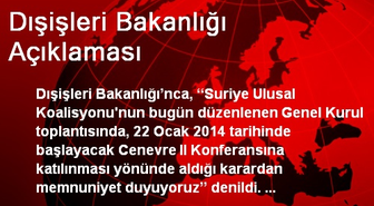 Dışişleri Bakanlığı Açıklaması