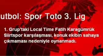 Futbol: Spor Toto 3. Lig