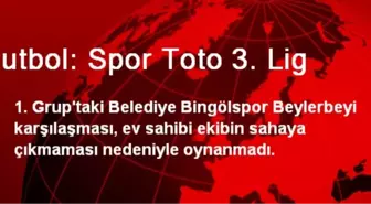 Futbol: Spor Toto 3. Lig