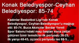 Konak Belediyespor-Ceyhan Belediyespor: 85-74