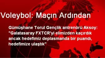 Voleybol: Maçın Ardından