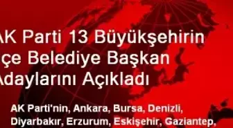 AK Parti 13 Büyükşehirin İlçe Adaylarını Açıkladı