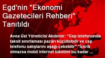 EGD'nin Ekonomi Gazetecileri Rehberi Tanıtıldı