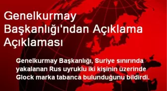 Genelkurmay Başkanlığı'ndan Açıklama Açıklaması