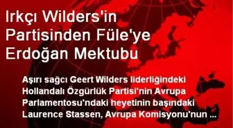 Irkçı Wilders'in Partisinden Füle'ye Erdoğan Mektubu