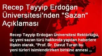 Recep Tayyip Erdoğan Üniversitesi'nden 'Sazan' Açıklaması