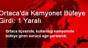 Ortaca'da Kamyonet Büfeye Girdi: 1 Yaralı