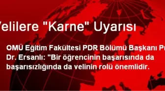 Velilere 'Karne' Uyarısı