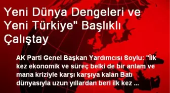 Yeni Dünya Dengeleri ve Yeni Türkiye' Başlıklı Çalıştay