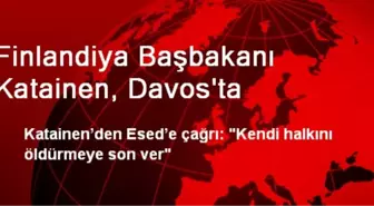 Finlandiya Başbakanı Katainen, Davos'ta