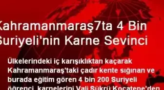 Kahramanmaraş7ta 4 Bin Suriyeli'nin Karne Sevinci