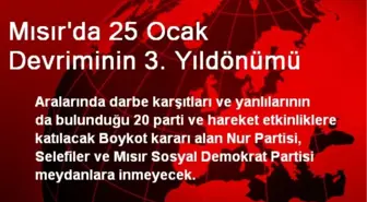 Mısır'da 25 Ocak Devriminin 3. Yıldönümü