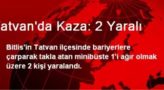 Tatvan'da Minibüs Takla Attı: 2 Yaralı