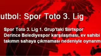 Futbol: Spor Toto 3. Lig