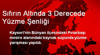 Sıfırın Altında 3 Derecede Yüzme Şenliği