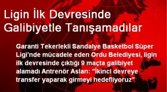 Ligin İlk Devresinde Galibiyetle Tanışamadılar