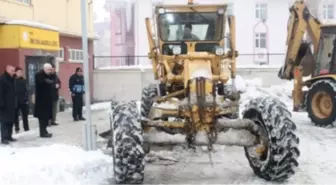 Muş'ta Kar Temizleme Çalışması