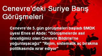 Cenevre'deki Suriye Barış Görüşmeleri